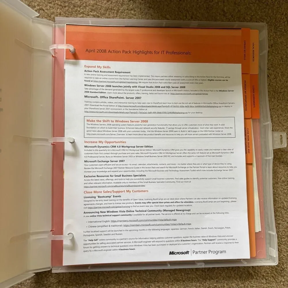 Microsoft Action Pack Subscription Toolkit April 2008 With Product Keys